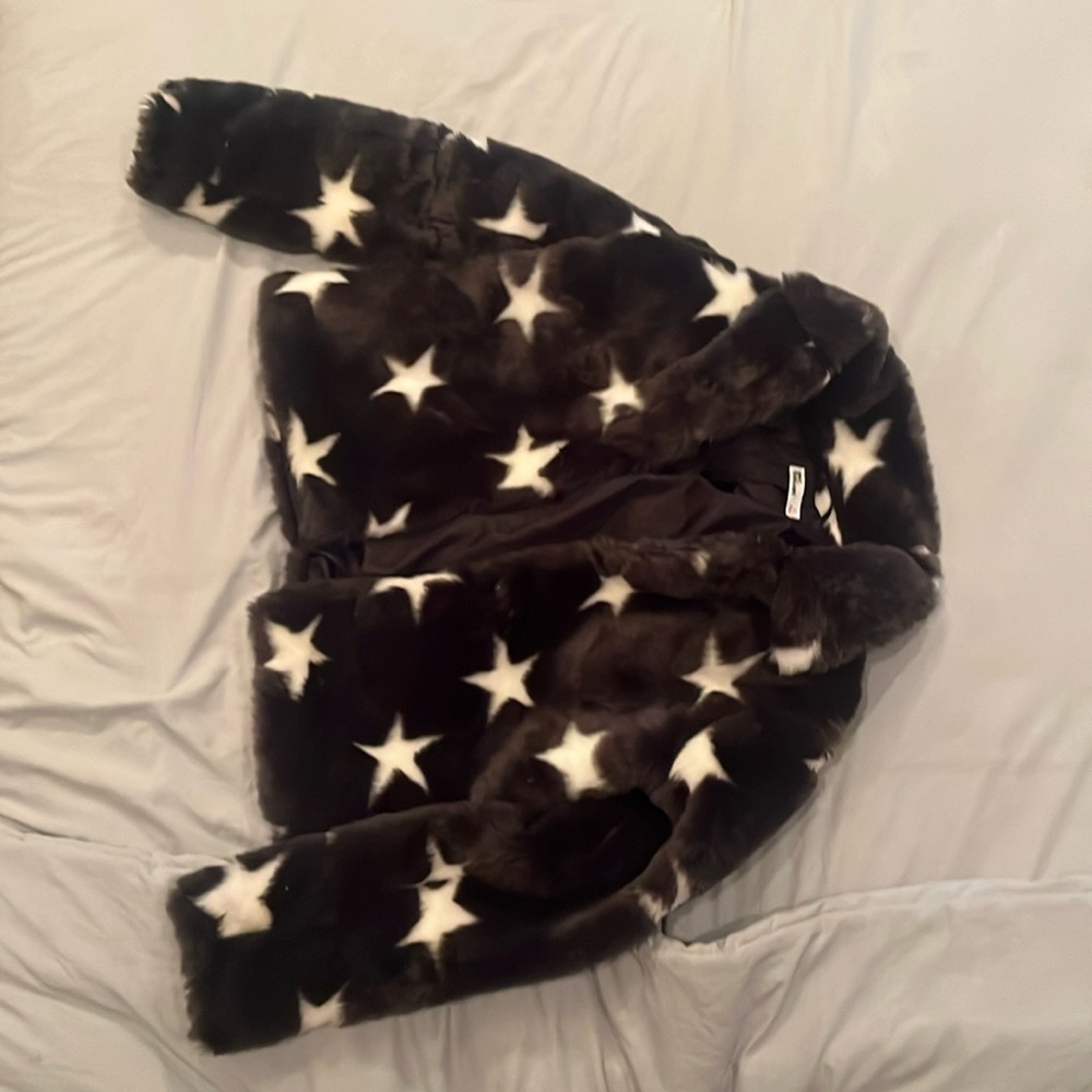 kids fuzzy star jacket